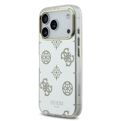 iPhone 17 Pro Kılıf Guess Orjinal Lisanslı Metal Kamera Çerçeveli Simli Aynalı Kapak