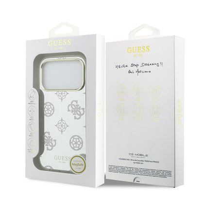iPhone 17 Pro Kılıf Guess Orjinal Lisanslı Metal Kamera Çerçeveli Simli Aynalı Kapak