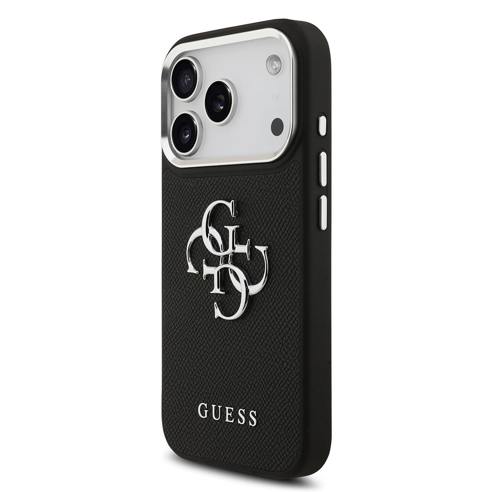 iPhone 17 Pro Kılıf Guess Orjinal Lisanslı PU Deri 4G Büyük Metal Logo Dizaynlı Kapak