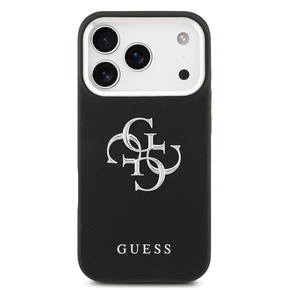 iPhone 17 Pro Kılıf Guess Orjinal Lisanslı PU Deri 4G Büyük Metal Logo Dizaynlı Kapak