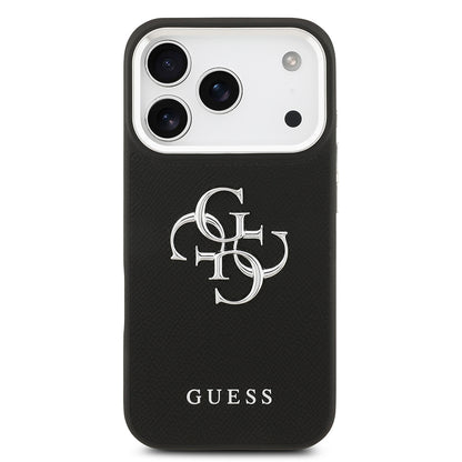 iPhone 17 Pro Kılıf Guess Orjinal Lisanslı PU Deri 4G Büyük Metal Logo Dizaynlı Kapak