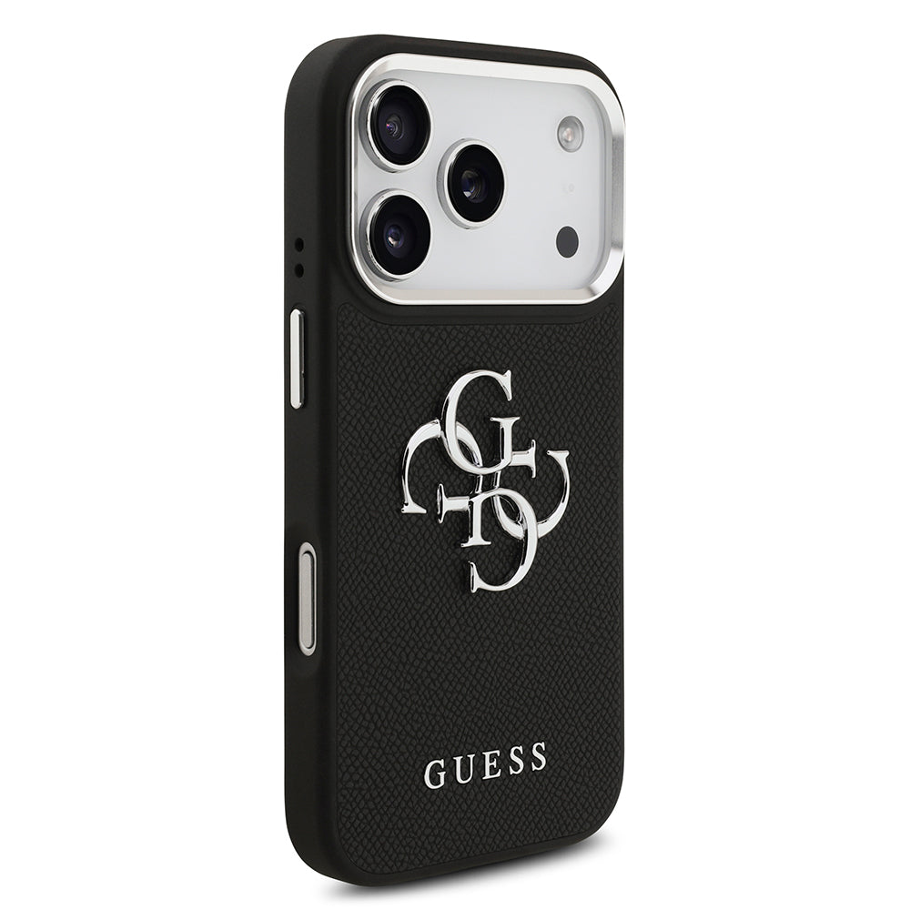 iPhone 17 Pro Kılıf Guess Orjinal Lisanslı PU Deri 4G Büyük Metal Logo Dizaynlı Kapak