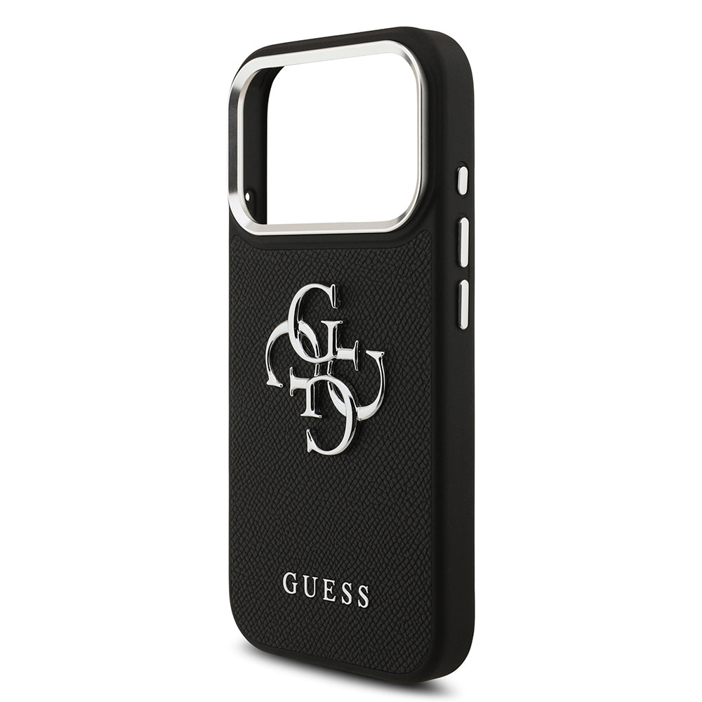 iPhone 17 Pro Kılıf Guess Orjinal Lisanslı PU Deri 4G Büyük Metal Logo Dizaynlı Kapak