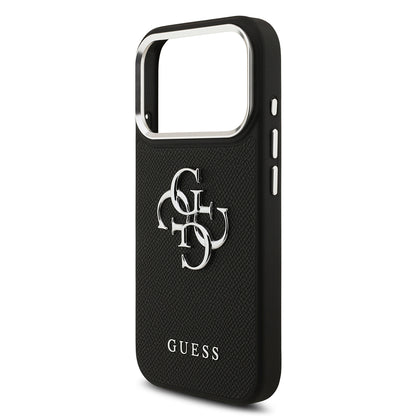 iPhone 17 Pro Kılıf Guess Orjinal Lisanslı PU Deri 4G Büyük Metal Logo Dizaynlı Kapak