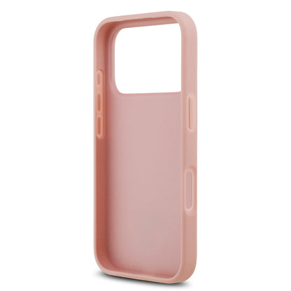 iPhone 17 Pro Kılıf Guess Orjinal Lisanslı Taşlı Arka Yüzey Üçgen Logolu Kapak