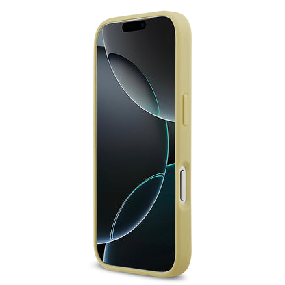 iPhone 17 Pro Kılıf Guess Orjinal Lisanslı Taşlı Arka Yüzey Üçgen Logolu Kapak