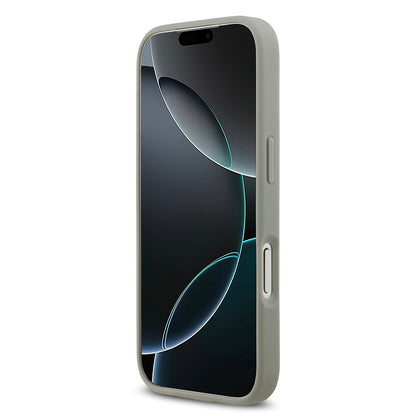 iPhone 17 Pro Kılıf Guess Orjinal Lisanslı Taşlı Arka Yüzey Üçgen Logolu Kapak