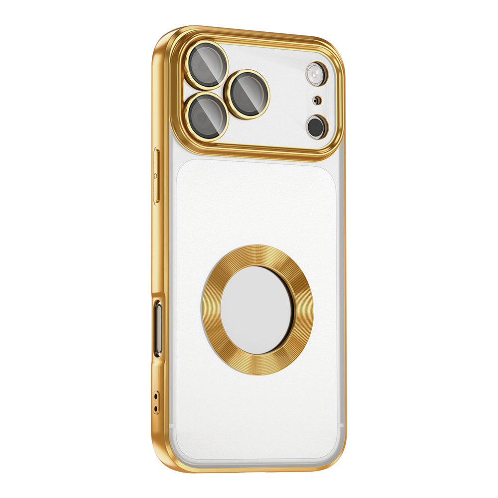 Apple iPhone 17 Pro Kılıf Kamera Korumalı Logo Gösteren Zore Omega Kapak