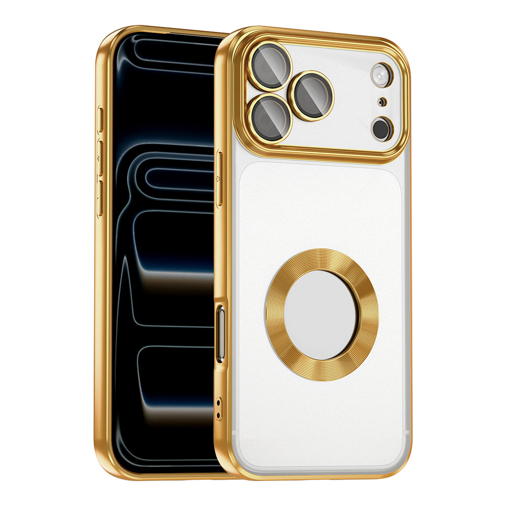 Apple iPhone 17 Pro Kılıf Kamera Korumalı Logo Gösteren Zore Omega Kapak