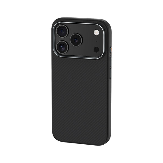 iPhone 17 Pro Kılıf Karbon Fiber M-safe Şarj Özellikli Benks Hybrid ArmorPro 600D Kevlar Kapak