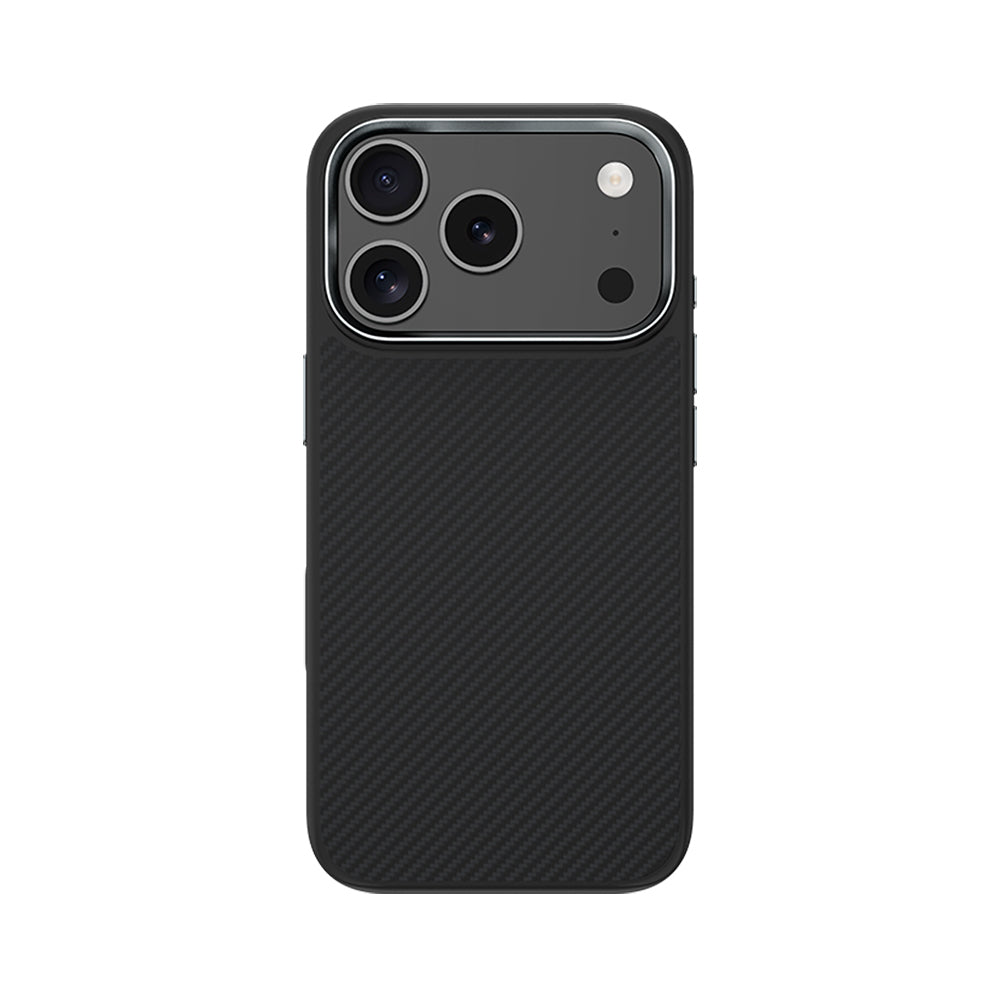 iPhone 17 Pro Kılıf Karbon Fiber M-safe Şarj Özellikli Benks Hybrid ArmorPro 600D Kevlar Kapak