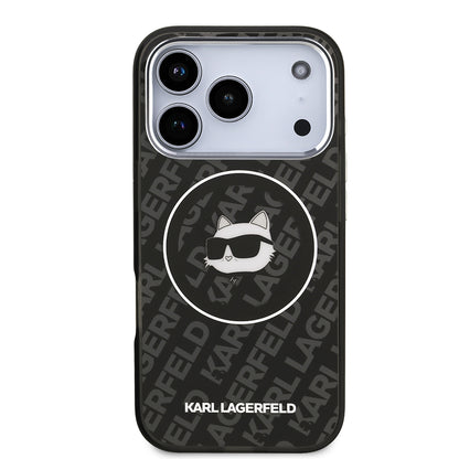 iPhone 17 Pro Kılıf Karl Lagerfeld Orjinal Lisanslı IML Baskılı Choupette Heads Kapak
