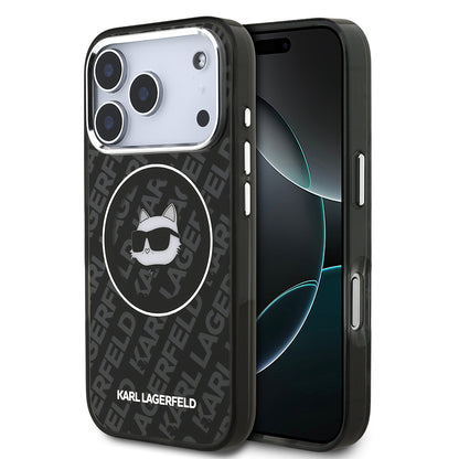 iPhone 17 Pro Kılıf Karl Lagerfeld Orjinal Lisanslı IML Baskılı Choupette Heads Kapak