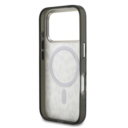 iPhone 17 Pro Kılıf Karl Lagerfeld Orjinal Lisanslı M-safe Şarj Özellikli IML Leopar Baskılı Kapak