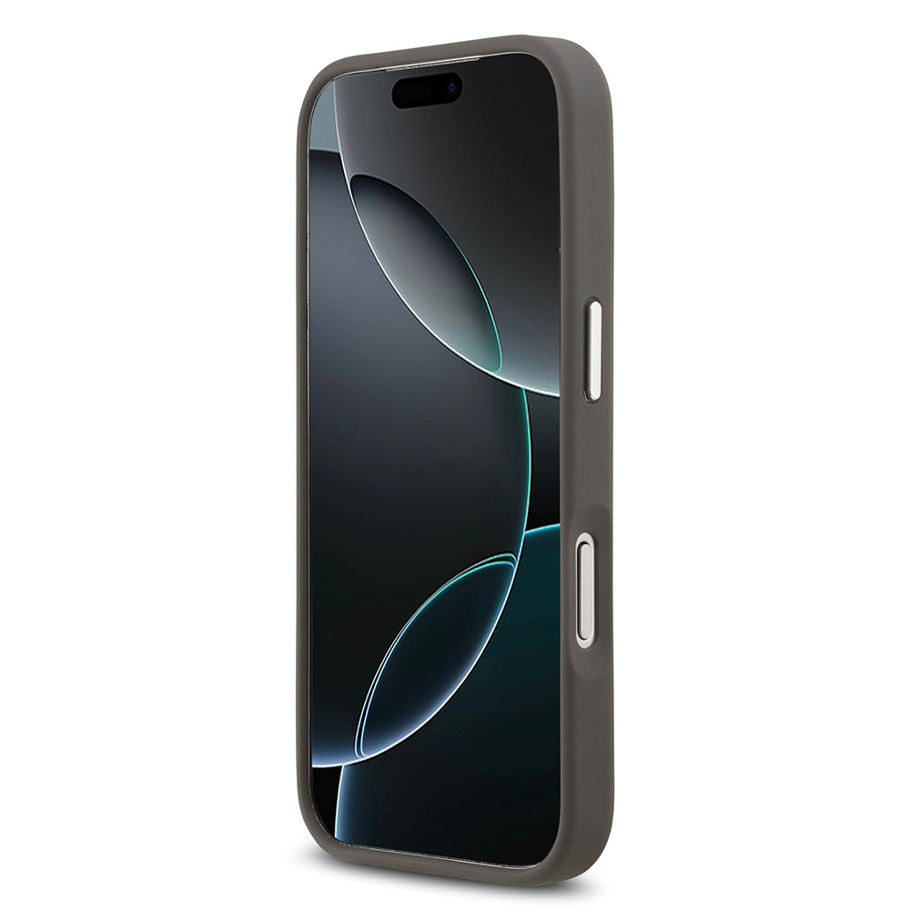 iPhone 17 Pro Kılıf Karl Lagerfeld Orjinal Lisanslı Metal Logolu K&C Heads Pin Kapak