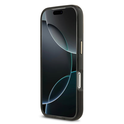 iPhone 17 Pro Kılıf Lacoste Orjinal Lisanslı M-safe Şarj Özellikli Gold Timsah Logolu Buzlu Kapak