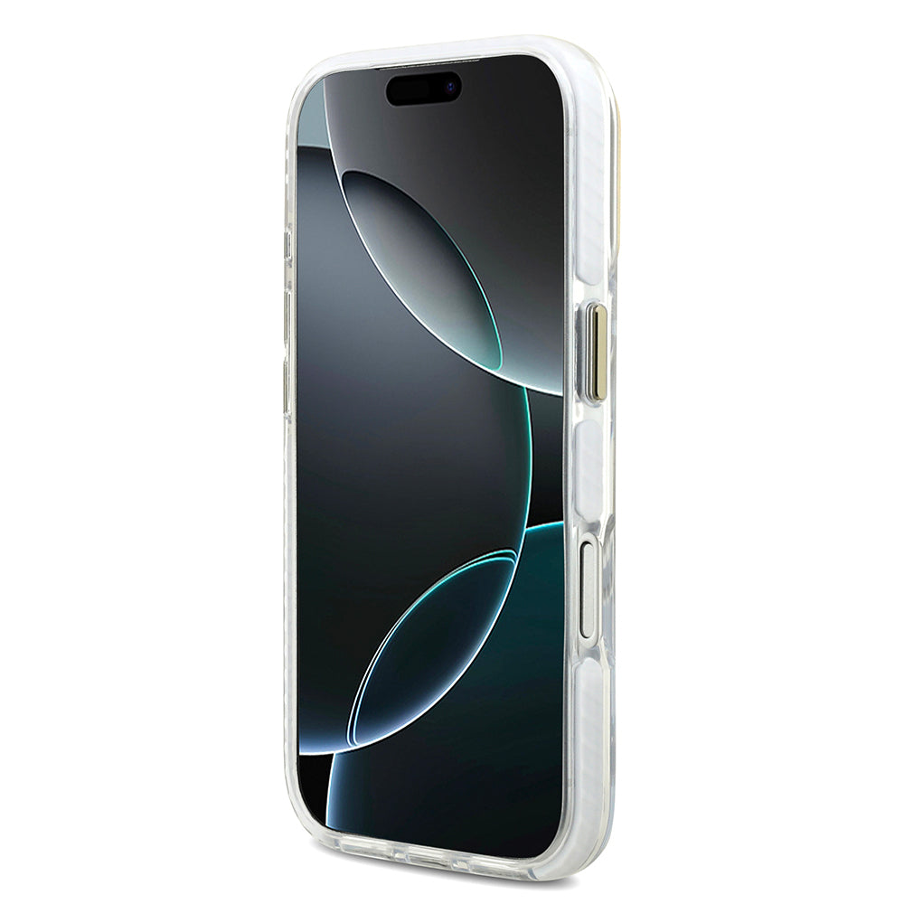 iPhone 17 Pro Kılıf Lacoste Orjinal Lisanslı M-safe Şarj Özellikli Gold Timsah Logolu Buzlu Kapak