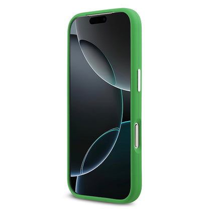 iPhone 17 Pro Kılıf Lacoste Orjinal Lisanslı M-safe Şarj Özellikli İkonik Logolu Metal Kamera Çerçeveli Silikon Kapak