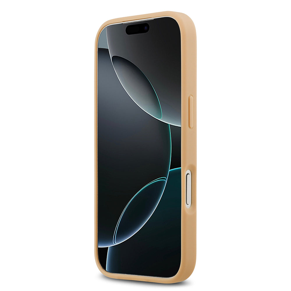 iPhone 17 Pro Kılıf Lacoste Orjinal Lisanslı M-safe Şarj Özellikli PU Deri Tasarımlı Karışık Monogram Desenli Kapak