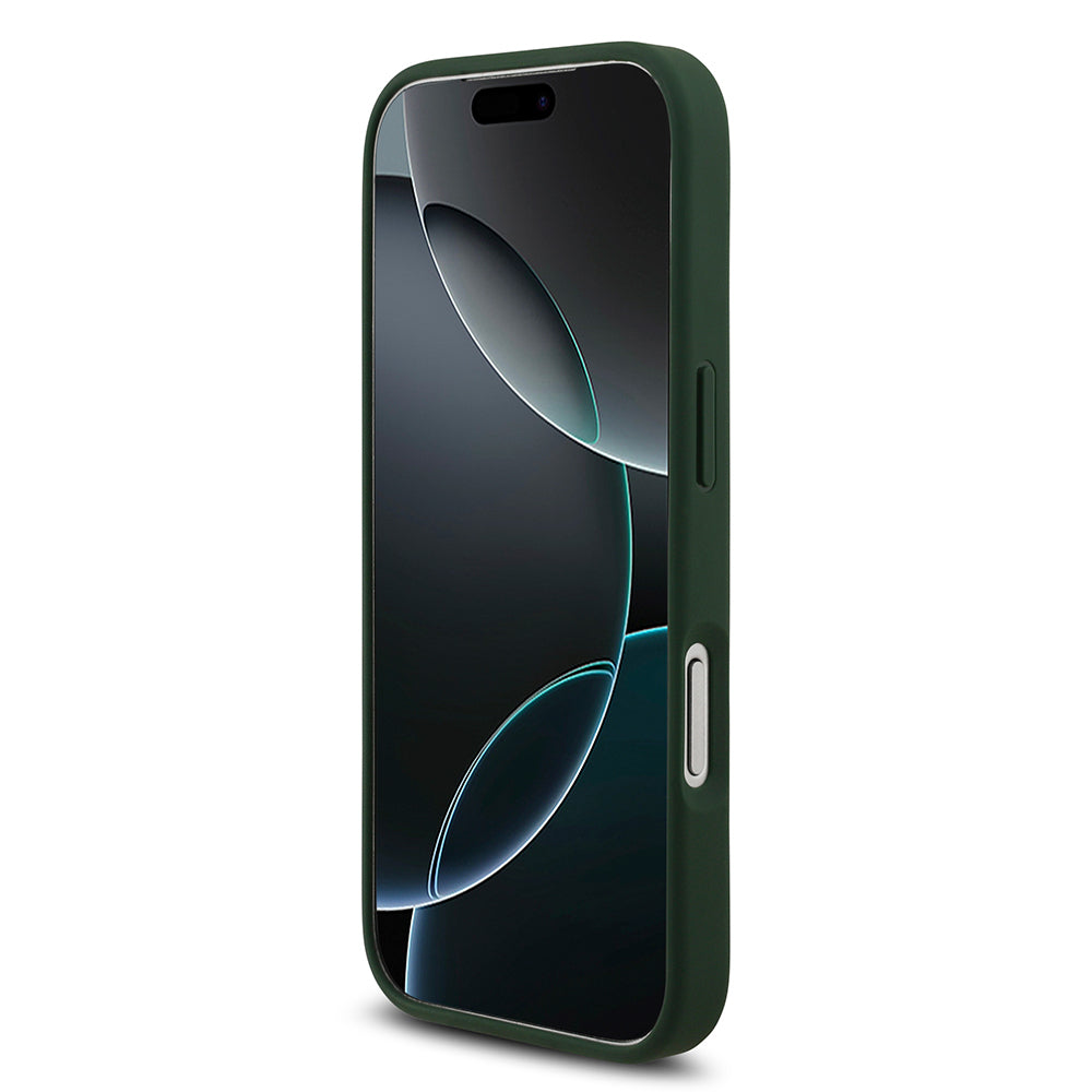 iPhone 17 Pro Kılıf Lacoste Orjinal Lisanslı M-safe Şarj Özellikli PU Deri Tasarımlı Metal Logolu Kapak