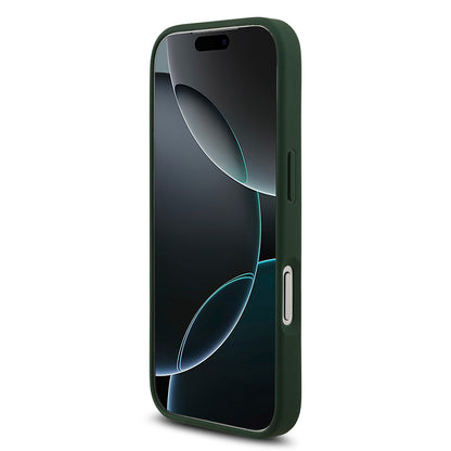 iPhone 17 Pro Kılıf Lacoste Orjinal Lisanslı M-safe Şarj Özellikli PU Deri Tasarımlı Metal Logolu Kapak