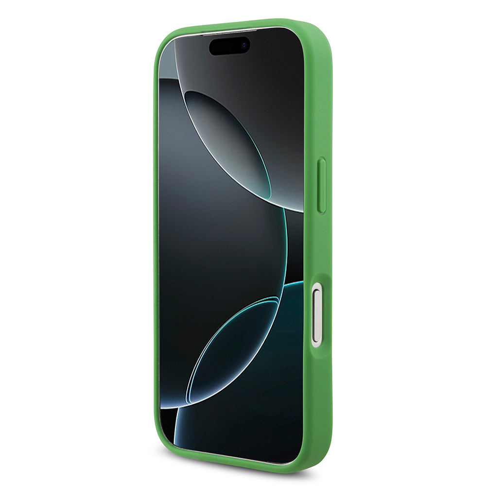 iPhone 17 Pro Kılıf Lacoste Orjinal Lisanslı M-safe Şarj Özellikli PU Pike Desenli Metal Logolu Kartlıklı Kapak