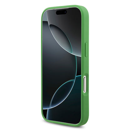 iPhone 17 Pro Kılıf Lacoste Orjinal Lisanslı M-safe Şarj Özellikli PU Pike Desenli Metal Logolu Kartlıklı Kapak