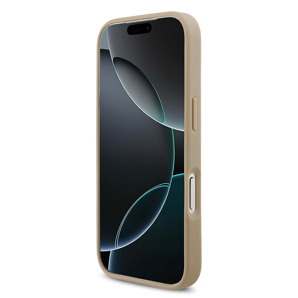 iPhone 17 Pro Kılıf Lacoste Orjinal Lisanslı M-safe Şarj Özellikli PU Pike Desenli Metal Logolu Kartlıklı Kapak
