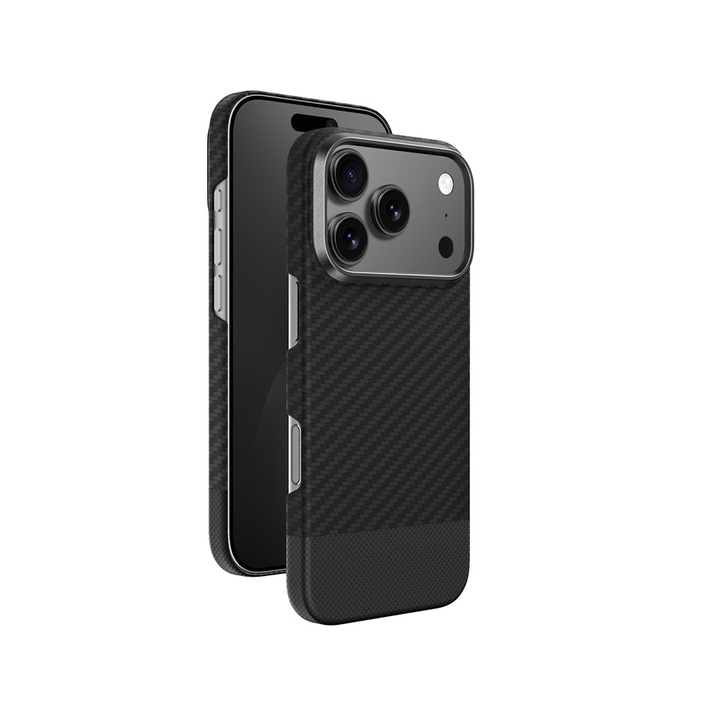 iPhone 17 Pro Kılıf M-safe Şarj Özellikli 1500D Aramid Fiber Amazingthing Titan Max Serisi Kapak