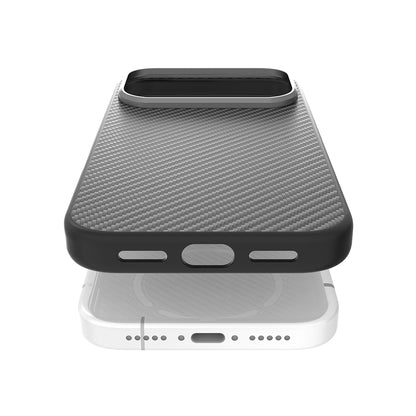 iPhone 17 Pro Kılıf M-safe Şarj Özellikli 600D Metal Kamera Çerçeveli Raptic Aramid Fiber Serisi Kapak