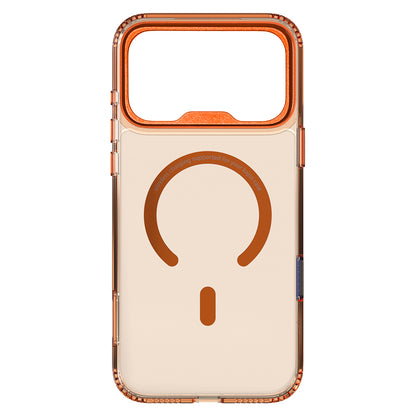 Apple iPhone 17 Pro Kılıf M-safe Şarj Özellikli Airbag Tasarımlı O-Ring Şeffaf Kajsa Trans Shield Serisi Kapak