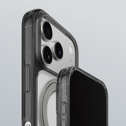 iPhone 17 Pro Kılıf M-Safe Şarj Özellikli Airbag Tasarımlı Standlı AmazingThing Titan Pro MagSpin Kapak