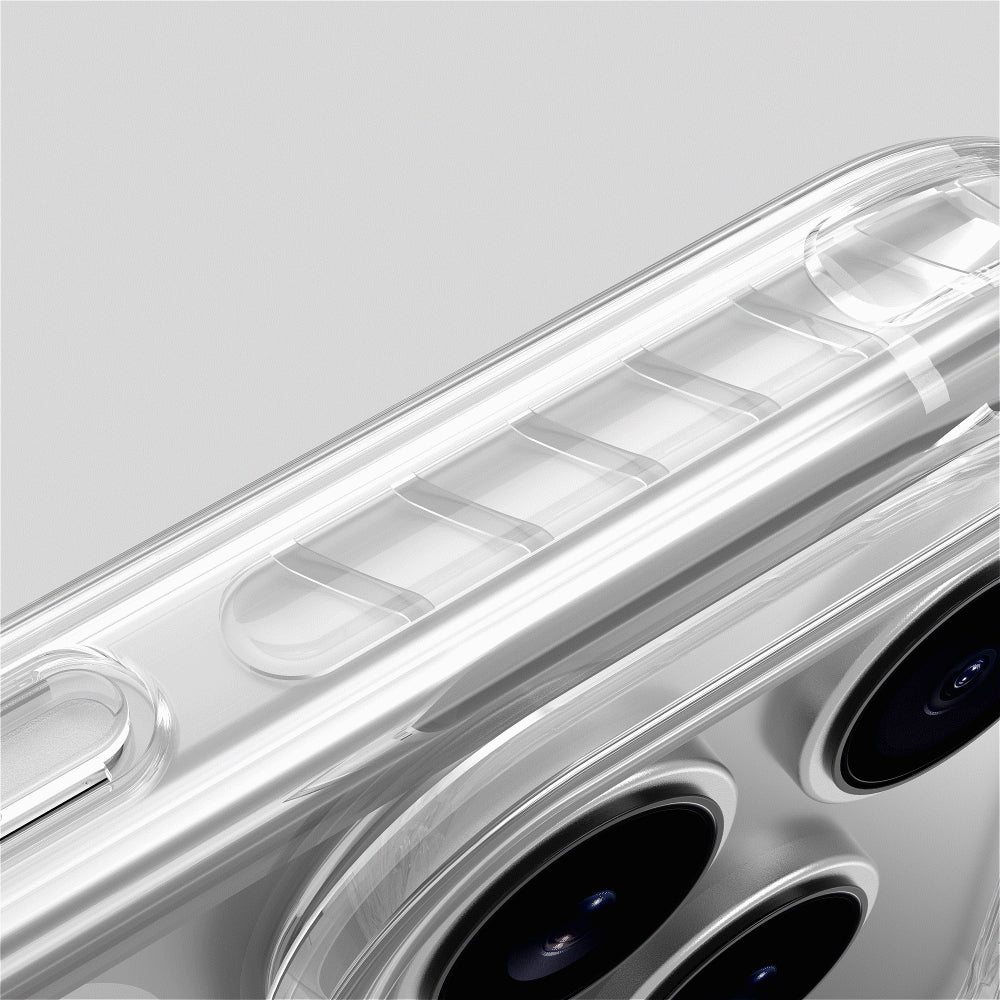 iPhone 17 Pro Kılıf M-Safe Şarj Özellikli Airbag Tasarımlı Standlı AmazingThing Titan Pro MagSpin Kapak