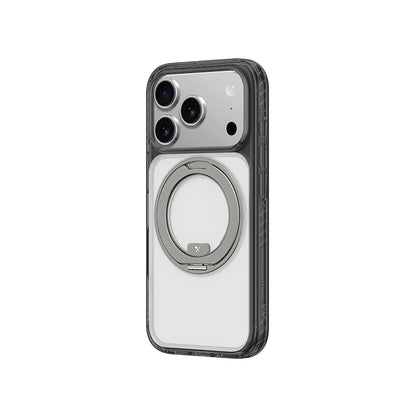 iPhone 17 Pro Kılıf M-Safe Şarj Özellikli Airbag Tasarımlı Standlı AmazingThing Titan Pro MagSpin Kapak