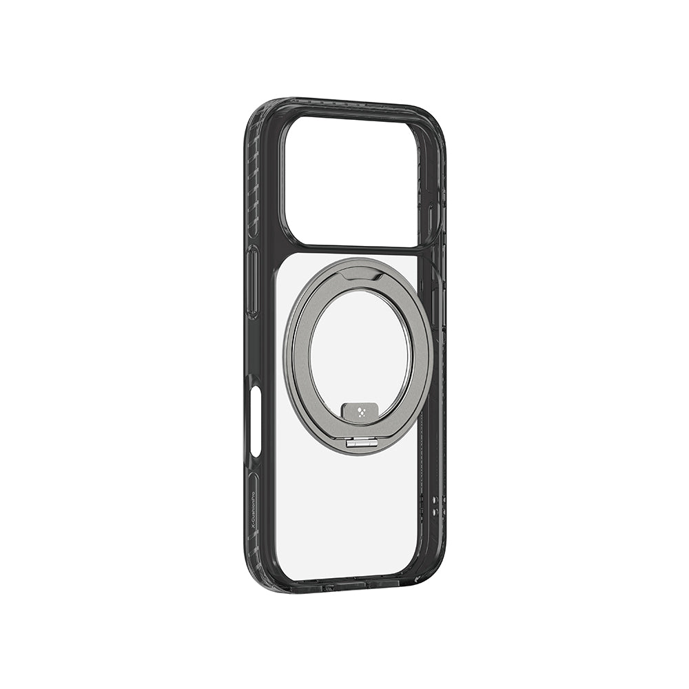 iPhone 17 Pro Kılıf M-Safe Şarj Özellikli Airbag Tasarımlı Standlı AmazingThing Titan Pro MagSpin Kapak