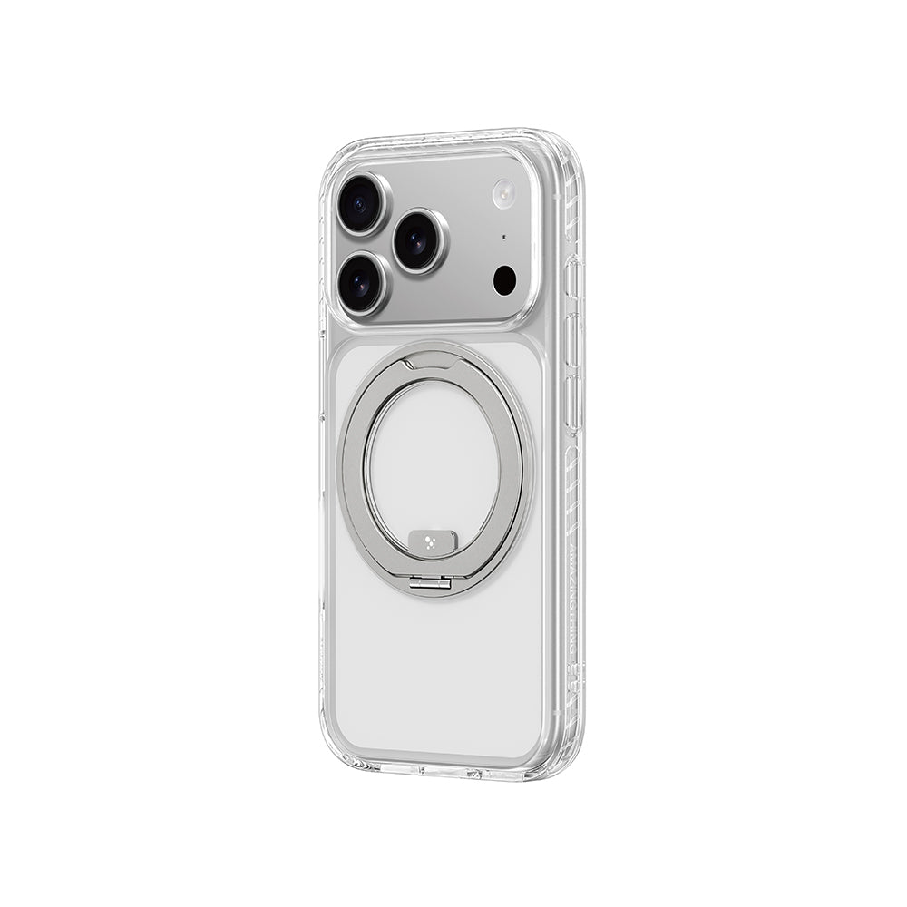 iPhone 17 Pro Kılıf M-Safe Şarj Özellikli Airbag Tasarımlı Standlı AmazingThing Titan Pro MagSpin Kapak