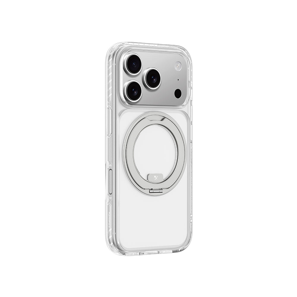 iPhone 17 Pro Kılıf M-Safe Şarj Özellikli Airbag Tasarımlı Standlı AmazingThing Titan Pro MagSpin Kapak