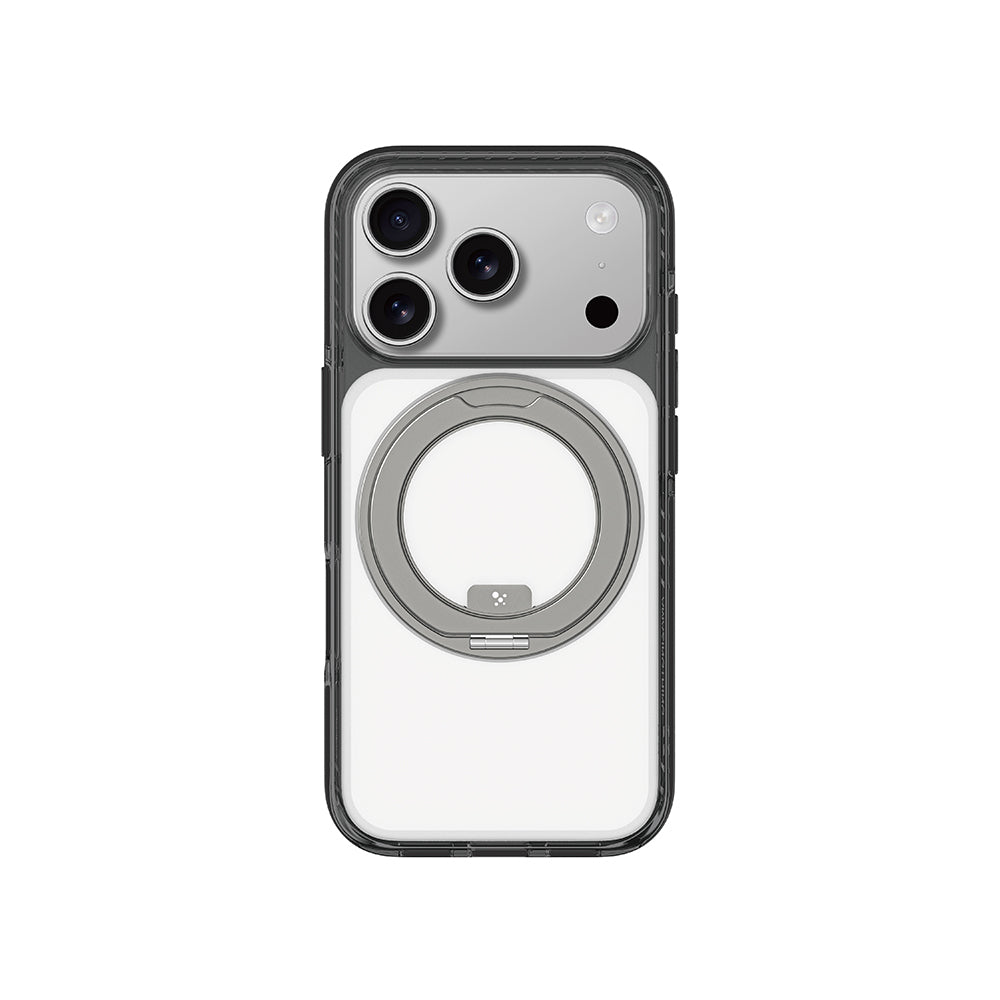 iPhone 17 Pro Kılıf M-Safe Şarj Özellikli Airbag Tasarımlı Standlı AmazingThing Titan Pro MagSpin Kapak
