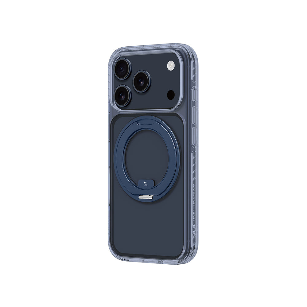iPhone 17 Pro Kılıf M-Safe Şarj Özellikli Airbag Tasarımlı Standlı AmazingThing Titan Pro MagSpin Kapak