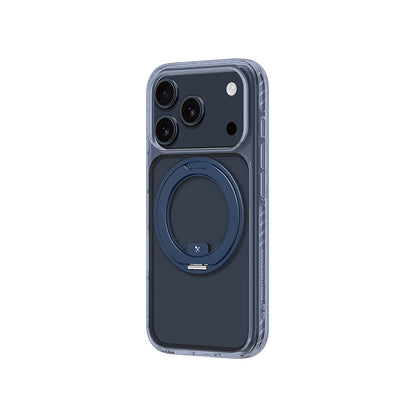 iPhone 17 Pro Kılıf M-Safe Şarj Özellikli Airbag Tasarımlı Standlı AmazingThing Titan Pro MagSpin Kapak