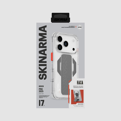 iPhone 17 Pro Kılıf M-Safe Şarj Özellikli Airbag Tasarımlı Standlı Skinarma Haxa Kapak