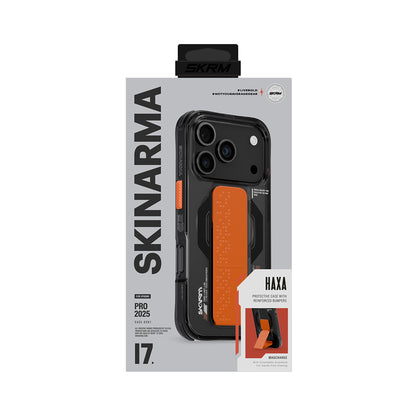 iPhone 17 Pro Kılıf M-Safe Şarj Özellikli Airbag Tasarımlı Standlı Skinarma Haxa Kapak