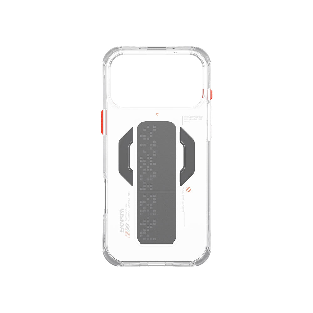 iPhone 17 Pro Kılıf M-Safe Şarj Özellikli Airbag Tasarımlı Standlı Skinarma Haxa Kapak