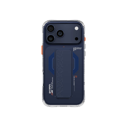 iPhone 17 Pro Kılıf M-Safe Şarj Özellikli Airbag Tasarımlı Standlı Skinarma Haxa Kapak