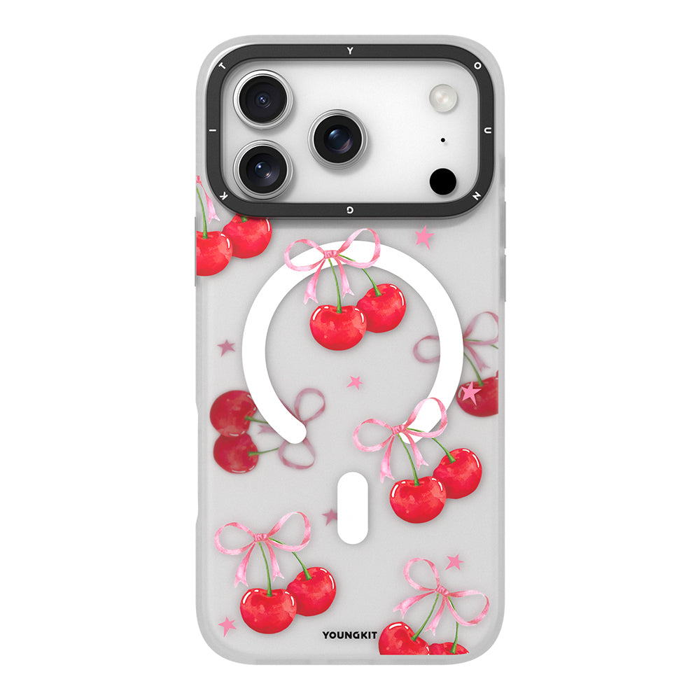 iPhone 17 Pro Kılıf M-Safe Şarj Özellikli Airbagli Çift Katmanlı Youngkit Sweathart Serisi Kapak