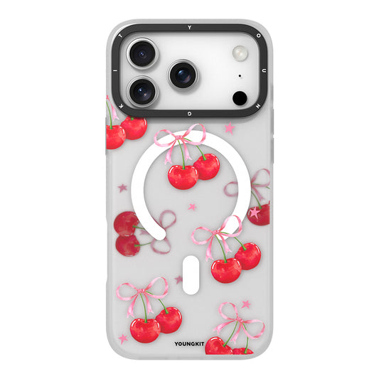 iPhone 17 Pro Kılıf M-Safe Şarj Özellikli Airbagli Çift Katmanlı Youngkit Sweathart Serisi Kapak