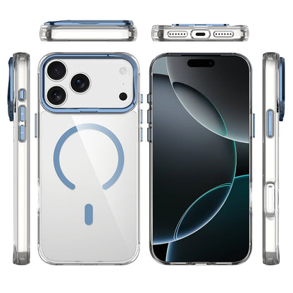 Apple iPhone 17 Pro Kılıf M-safe Şarj Özellikli Airbagli Kamera Standlı Zore Azor Kapak
