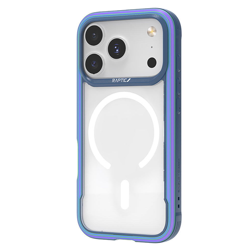 iPhone 17 Pro Kılıf M-safe Şarj Özellikli Airbagli Raptic Shield Serisi Şeffaf Arka Yüzey Kapak