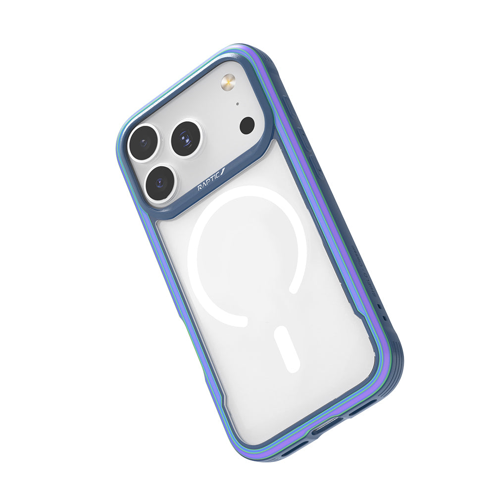 iPhone 17 Pro Kılıf M-safe Şarj Özellikli Airbagli Raptic Shield Serisi Şeffaf Arka Yüzey Kapak