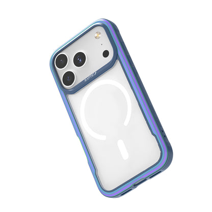 iPhone 17 Pro Kılıf M-safe Şarj Özellikli Airbagli Raptic Shield Serisi Şeffaf Arka Yüzey Kapak